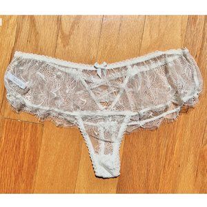 MIMI HOLLIDAY White Lace Bridal Hipster Brief, Small